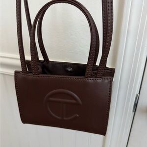 Telfar Brown Mini Shopping Bag